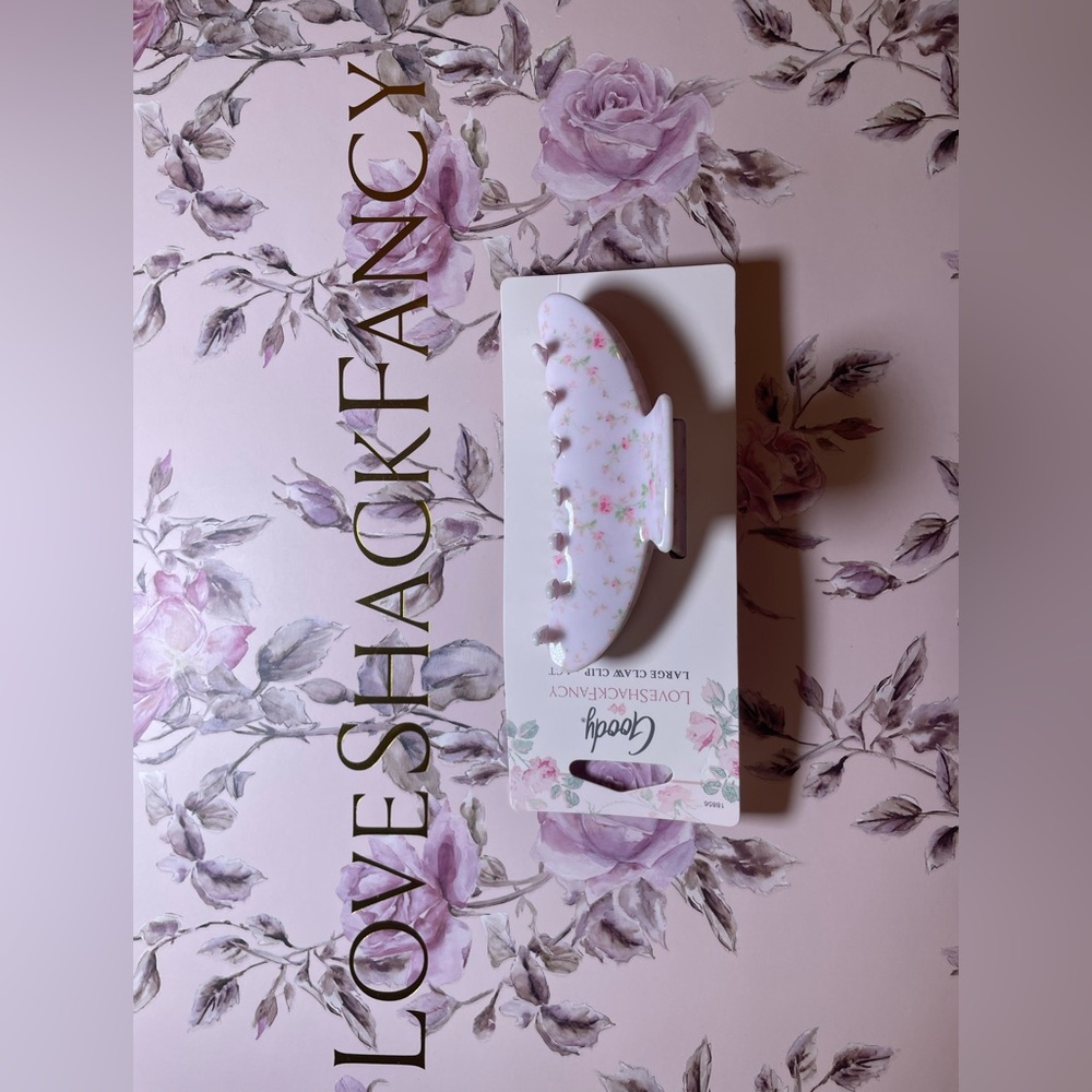 Love Shack Fancy x Goody Pink Rose Claw Clip